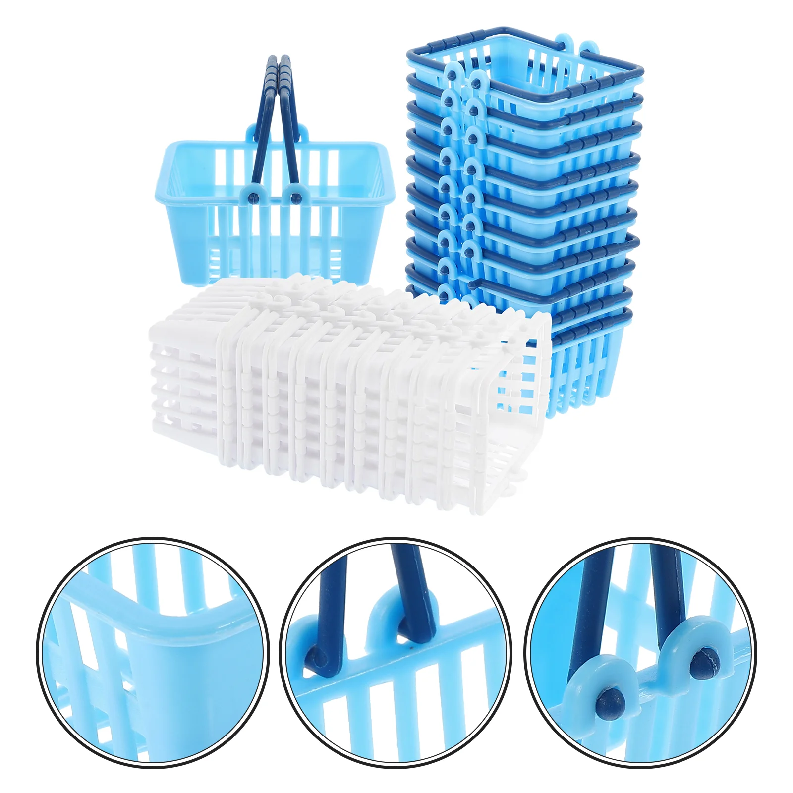 20 Pcs Plastic Playes Shopping Basket Hand Toys Mini Modes Model Supermarket Models Desktop Decorations Child
20 Pcs Plastic Playes Shopping Basket Hand Toys Mini Modes Model Supermarket Models Desktop Decorations Child