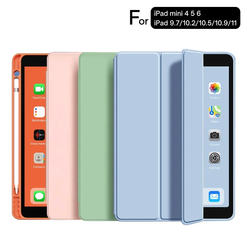 Case For 2020 iPad 10.2 8th 2018 2017 9.7 Mini 5 2021 Pro 11 10.5 Air 3 4 Smart Cover With Pencil Holder iPad 5th 6th Generation
Case For 2020 iPad 10.2 8th 2018 2017 9.7 Mini 5 2021 Pro 11 10.5 Air 3 4 Smart Cover With Pencil Holder iPad 5th 6th Generation