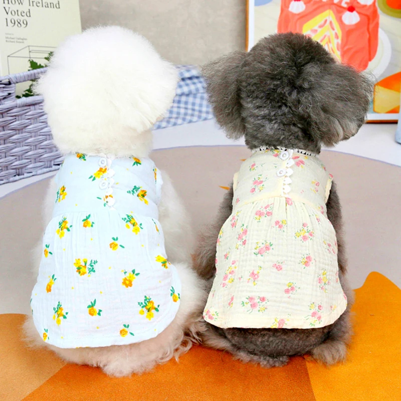 Flower Dress Pet Clothing Dogs Thin Breathable for Dog Clothes Costume Small French Bulldog Soft Cute Skirt Princess Cat Dress
Flower Dress Pet Clothing Dogs Thin Breathable for Dog Clothes Costume Small French Bulldog Soft Cute Skirt Princess Cat Dress