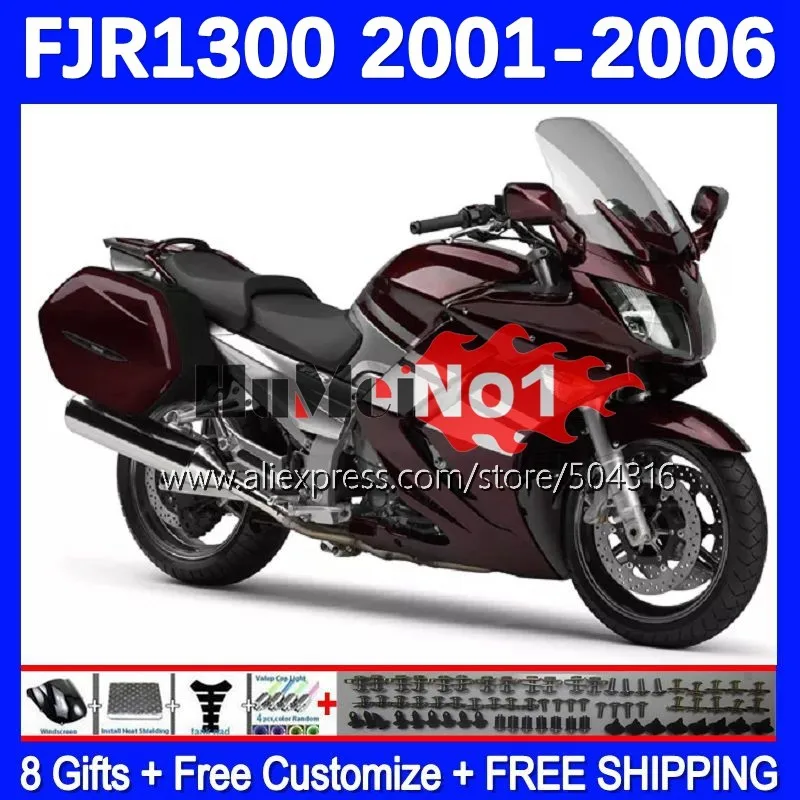 Body For YAMAHA FJR-1300 FJR1300 FJR1300A 01 02 03 05 06 158MC.86 wine red FJR 1300 A C 2001 2002 2003 2004 2005 2006 Fairing
Body For YAMAHA FJR-1300 FJR1300 FJR1300A 01 02 03 05 06 158MC.86 wine red FJR 1300 A C 2001 2002 2003 2004 2005 2006 Fairing