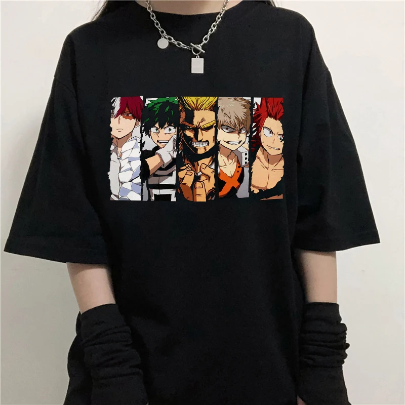 Harajuku My Hero Academia Cool Anime T Shirt Women Casual Short Sleeve Oversize Female T-Shirt Summer Japan Clothes T Shirts
Harajuku My Hero Academia Cool Anime T Shirt Women Casual Short Sleeve Oversize Female T-Shirt Summer Japan Clothes T Shirts