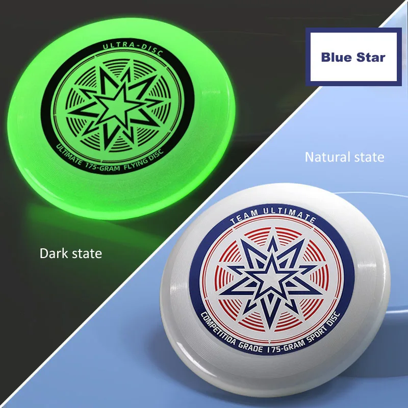 

2 Style Camping Sports Ultimate Flying Disc Outdoor Sport Competitions Team Beach Park Pet Nightlight Fluorescence Flying Discs