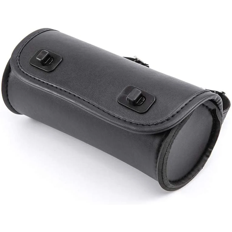 Motorcycle Fork Bag PU Leather Handlebar Tool Pouch Sissy Bar Roll Storage Bag Saddle Bag with 2 Straps, Universal
Motorcycle Fork Bag PU Leather Handlebar Tool Pouch Sissy Bar Roll Storage Bag Saddle Bag with 2 Straps, Universal