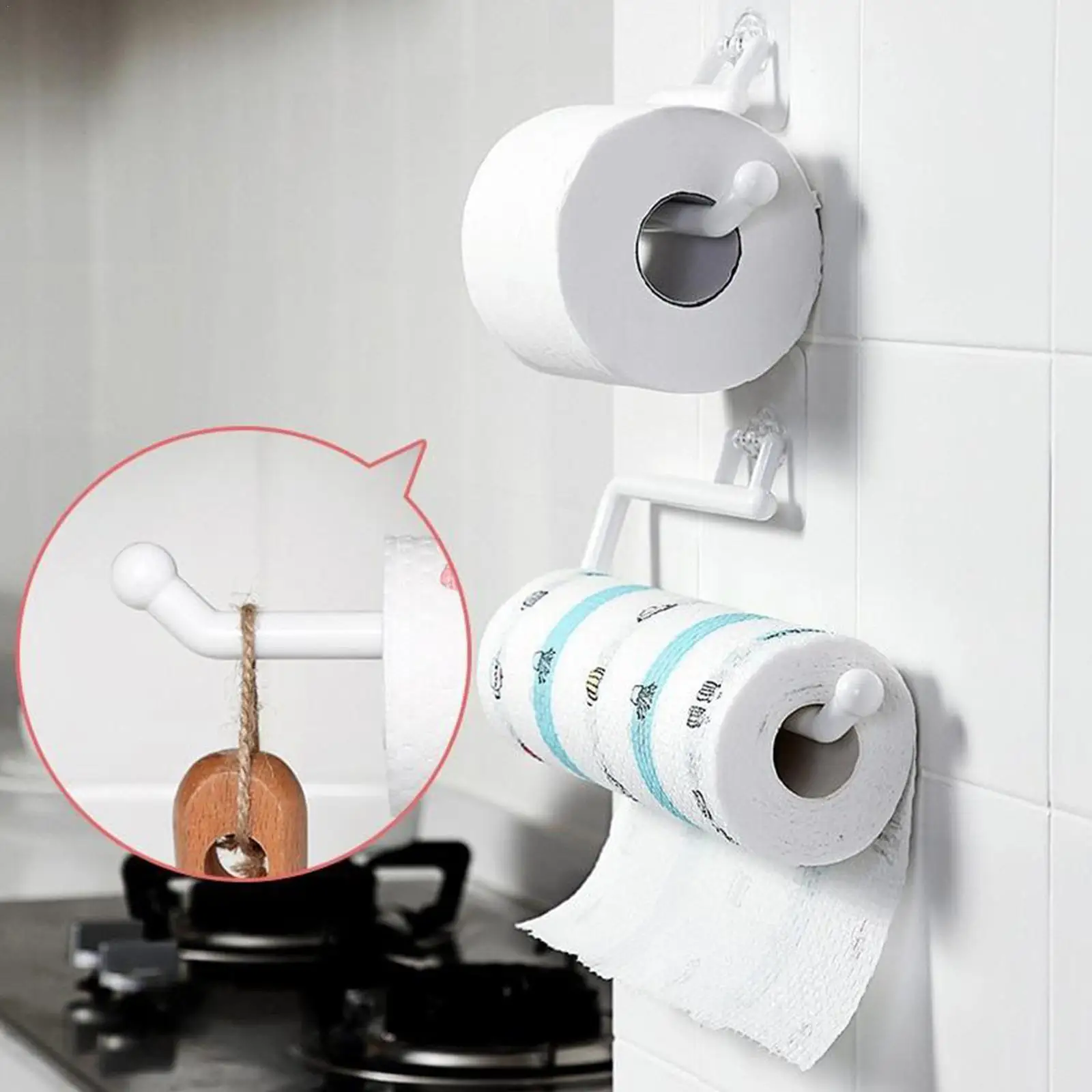 Self-Adhesive Tissue Holder Wall Mounted Kitchen Paper Hanger Hanger Towel Tissue Towel Holders Paper Rack Holder Roll Hold E9K0
Self-Adhesive Tissue Holder Wall Mounted Kitchen Paper Hanger Hanger Towel Tissue Towel Holders Paper Rack Holder Roll Hold E9K0