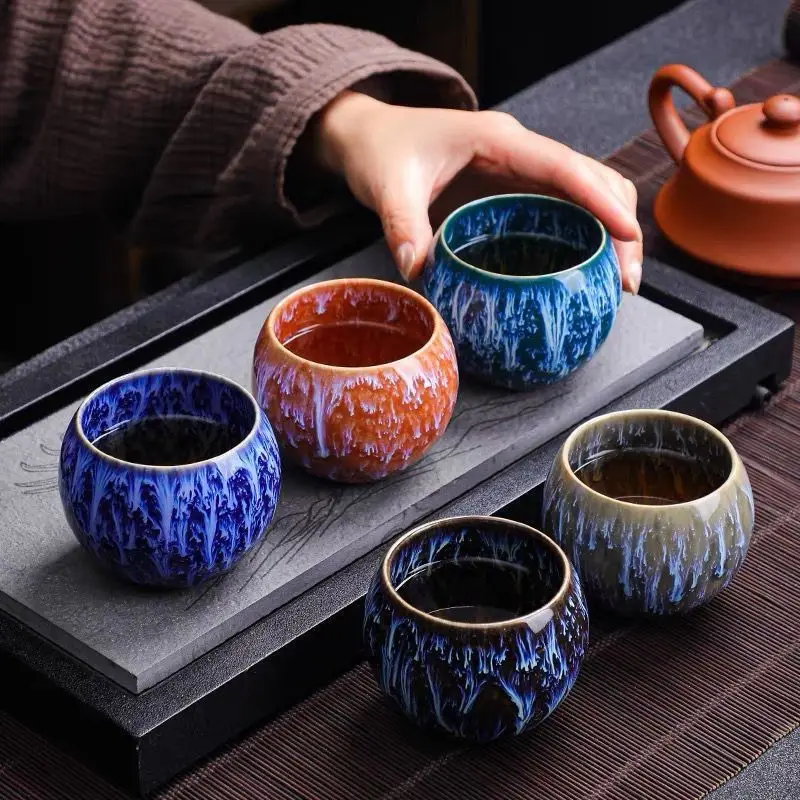 Ceramic Tea Cup 140ML Chinese Tea Cup Tea Set Kitchen Catering Supplies Large Tea Cup 
Ceramic Tea Cup 140ML Chinese Tea Cup Tea Set Kitchen Catering Supplies Large Tea Cup