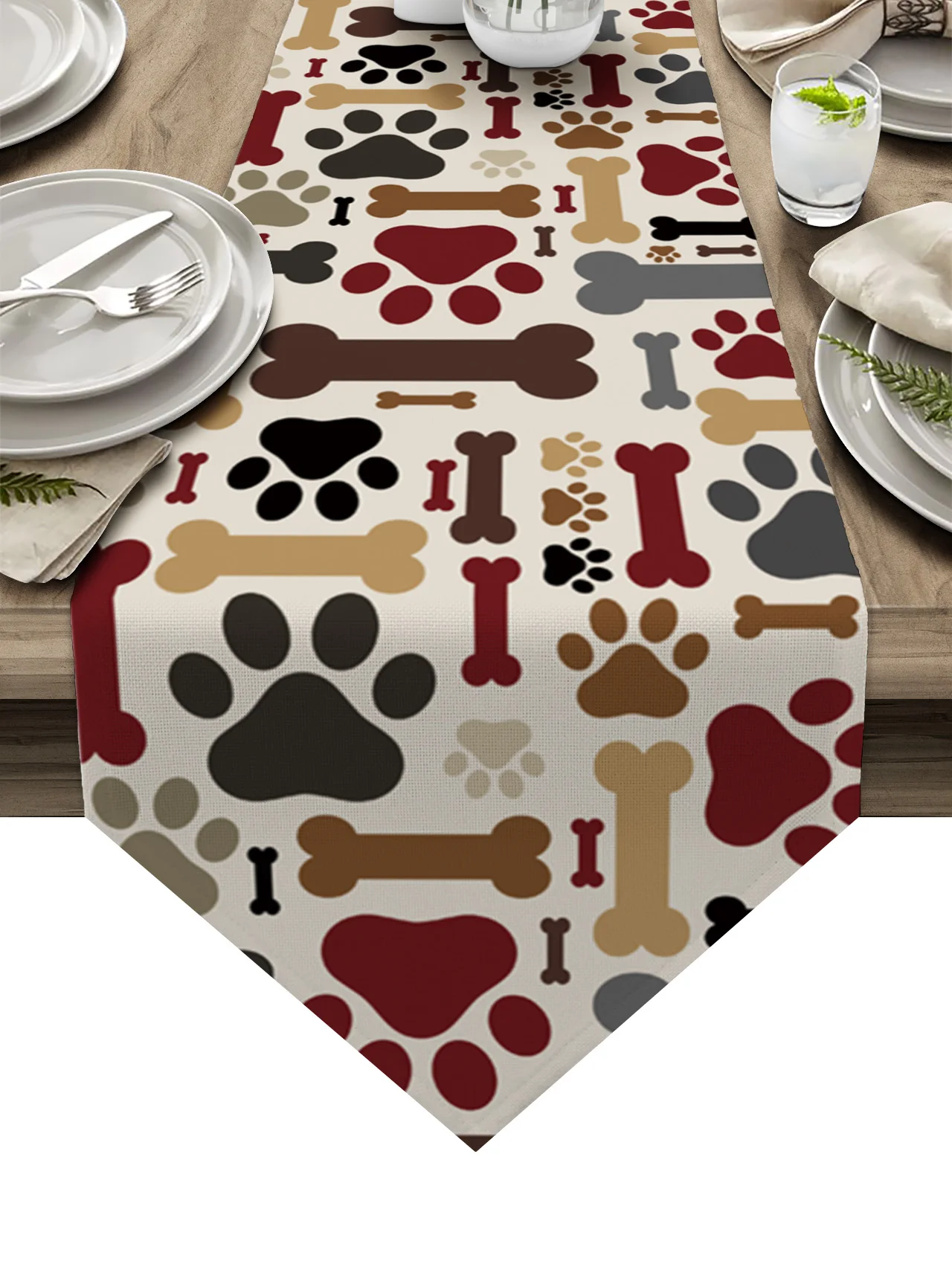 Pet Dog Paw Bone Color Table Runners for Wedding Dinning Table Decorations Tablecloth for Home Table Coffee Table Mat
Pet Dog Paw Bone Color Table Runners for Wedding Dinning Table Decorations Tablecloth for Home Table Coffee Table Mat