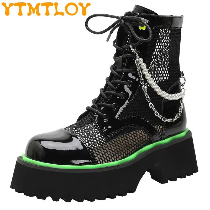 Thick Sole And High Hollow Martin Boots Women's Summer Thin Section 2022 New Sweet And Cool Mesh Boots Summer Breathable Shoes
Thick Sole And High Hollow Martin Boots Women's Summer Thin Section 2022 New Sweet And Cool Mesh Boots Summer Breathable Shoes