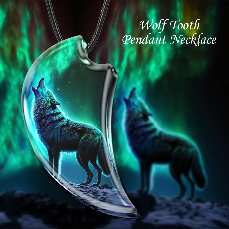 Fashion Men's And Women's Wolf Necklaces Resin Landscape Pendant Animal Necklaces Gothic Vintage Necklaces
Fashion Men's And Women's Wolf Necklaces Resin Landscape Pendant Animal Necklaces Gothic Vintage Necklaces