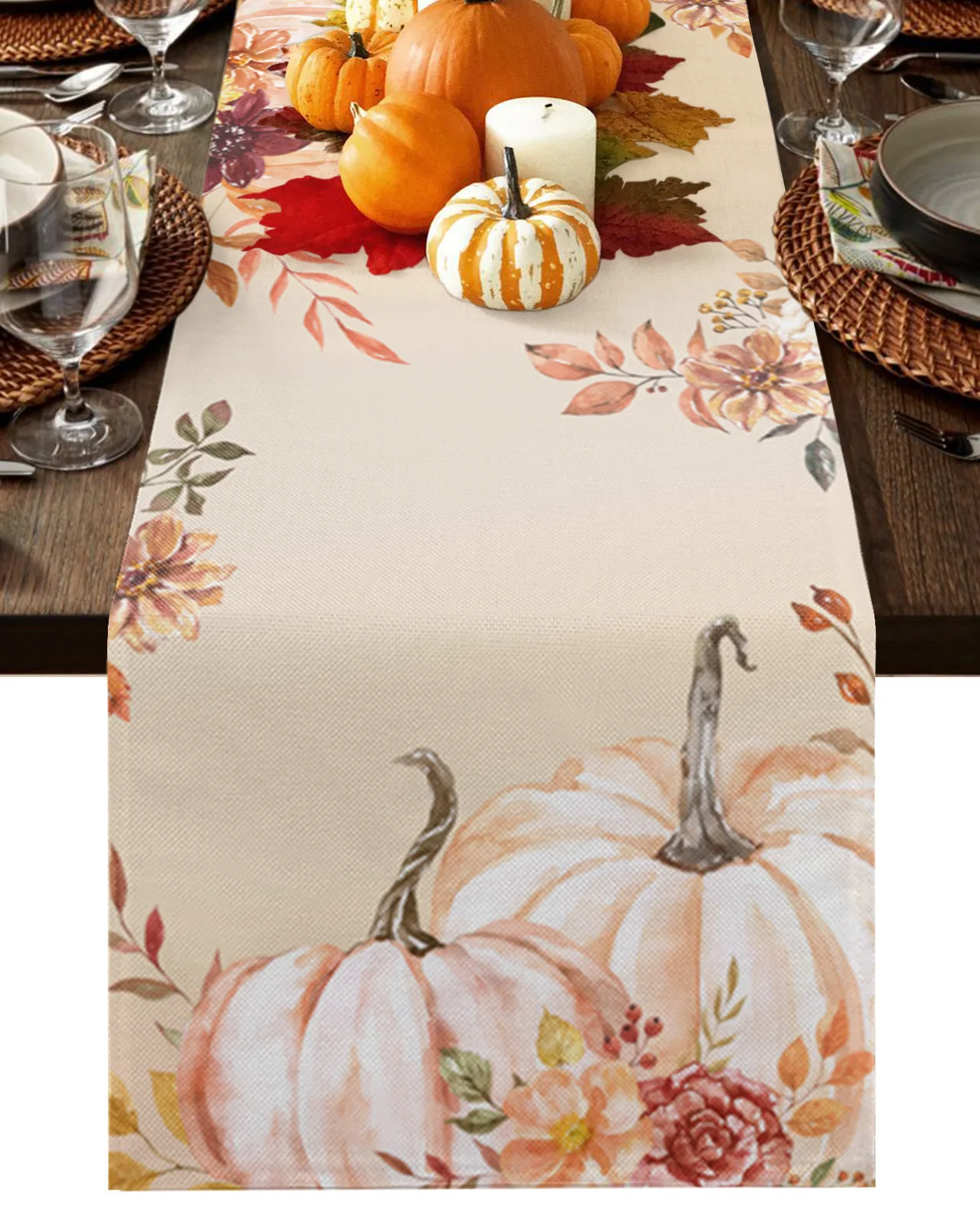 Thanksgiving Pumpkin Autumn Harvest Home Dining Room Decor Table Cloth Wedding Christmas Party Table Runners
Thanksgiving Pumpkin Autumn Harvest Home Dining Room Decor Table Cloth Wedding Christmas Party Table Runners