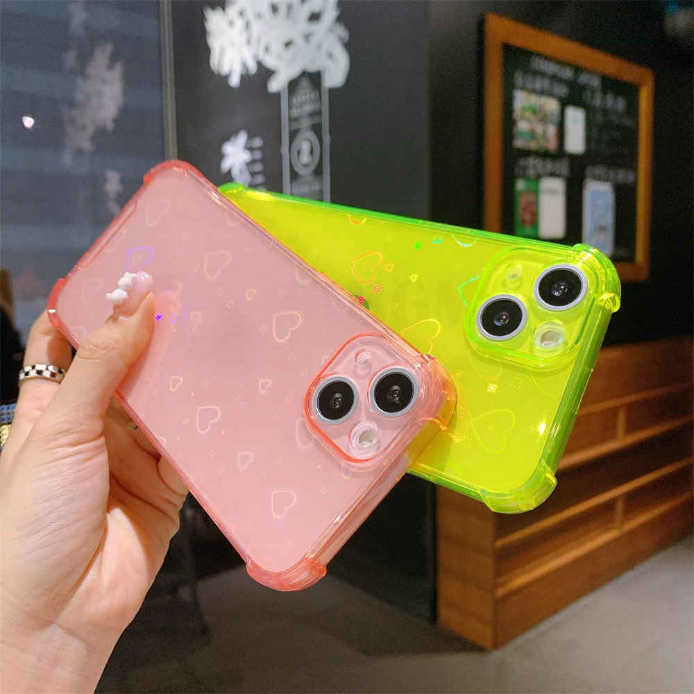 Reflective Holographic Love Heart Case For iPhone 13 12 11 Pro Max Mini XS X XR 7 8 Plus SE 2020 Soft Clear Buffer Cover
Reflective Holographic Love Heart Case For iPhone 13 12 11 Pro Max Mini XS X XR 7 8 Plus SE 2020 Soft Clear Buffer Cover