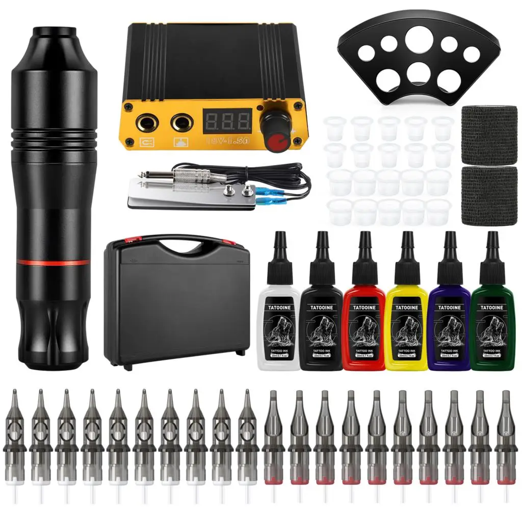 Cartridge Tattoo Machine Atom Pen Kit Rotary Tattoo Machine Power Supply Cartridge Needles Tattoo Pigments Set Permanent Makeup
Cartridge Tattoo Machine Atom Pen Kit Rotary Tattoo Machine Power Supply Cartridge Needles Tattoo Pigments Set Permanent Makeup