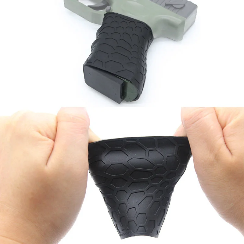 Тактический Противоскользящий чехол для G17, G19, Glock, резиновый чехол для пистолета, ружья, кобура, аксессуары для страйкбола, охоты, пистолета
Тактический Противоскользящий чехол для G17, G19, Glock, резиновый чехол для пистолета, ружья, кобура, аксессуары для страйкбола, охоты, пистолета