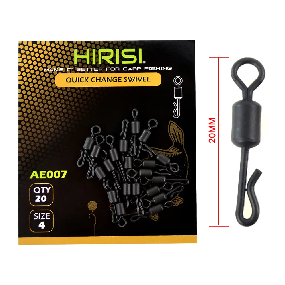 2023 New Fishing Tackle Gear Accessories Swivel Carp Fishing 20pcs Bait Tackle Black Hooklink Clip Quick Change
2023 New Fishing Tackle Gear Accessories Swivel Carp Fishing 20pcs Bait Tackle Black Hooklink Clip Quick Change