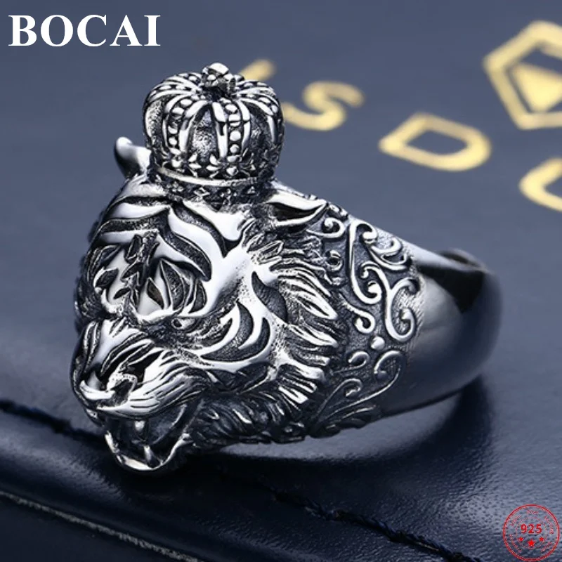 BOCAI S925 Sterling Silver Rings 2022 New Fashion Three Dimensional Tiger Heads Pure Argentum Hand Jewelry for Men Women
BOCAI S925 Sterling Silver Rings 2022 New Fashion Three Dimensional Tiger Heads Pure Argentum Hand Jewelry for Men Women