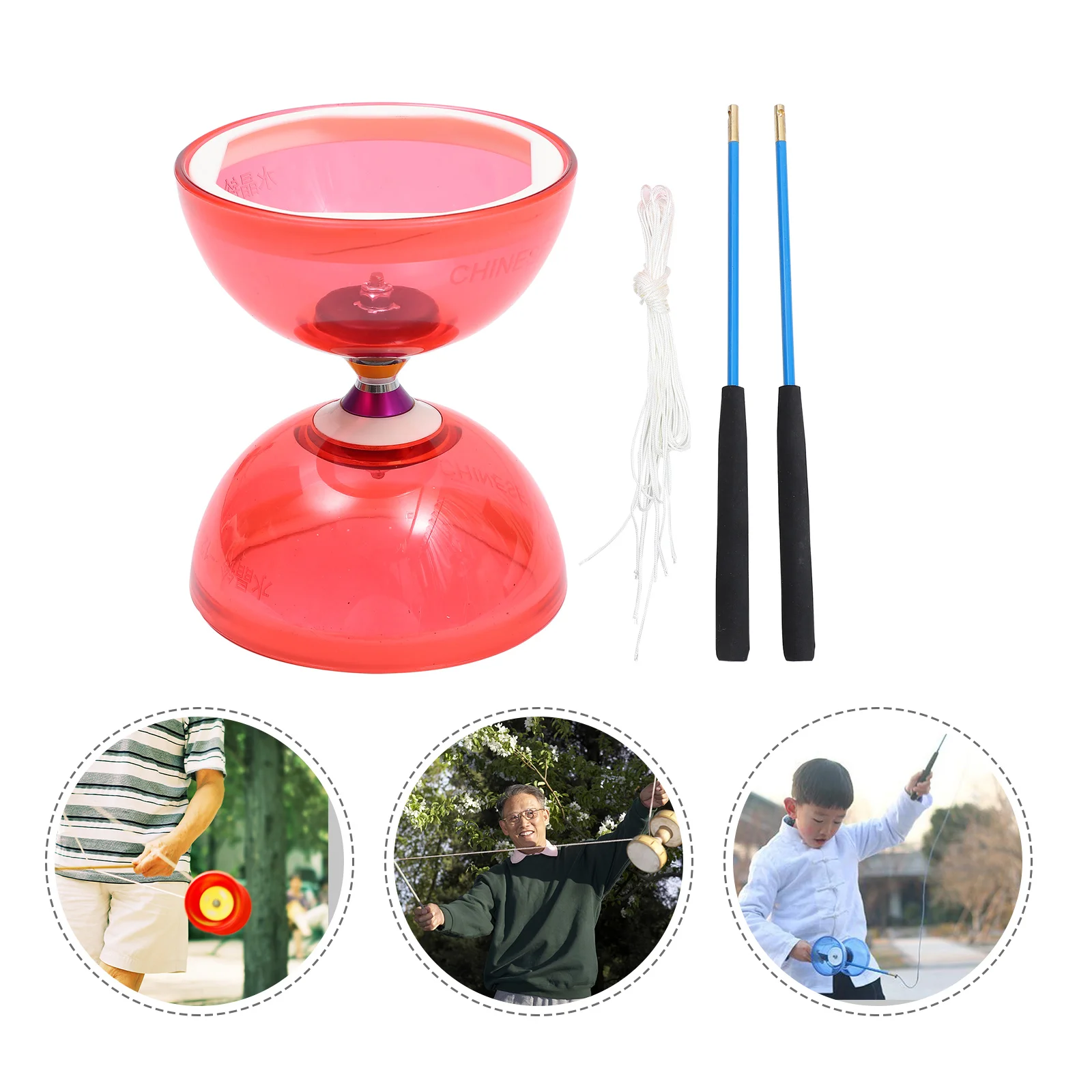 Stick Crystal Bearing Diabolo Child Classic Toys Chinese Yoyo Skill Zijin Juggling
Stick Crystal Bearing Diabolo Child Classic Toys Chinese Yoyo Skill Zijin Juggling