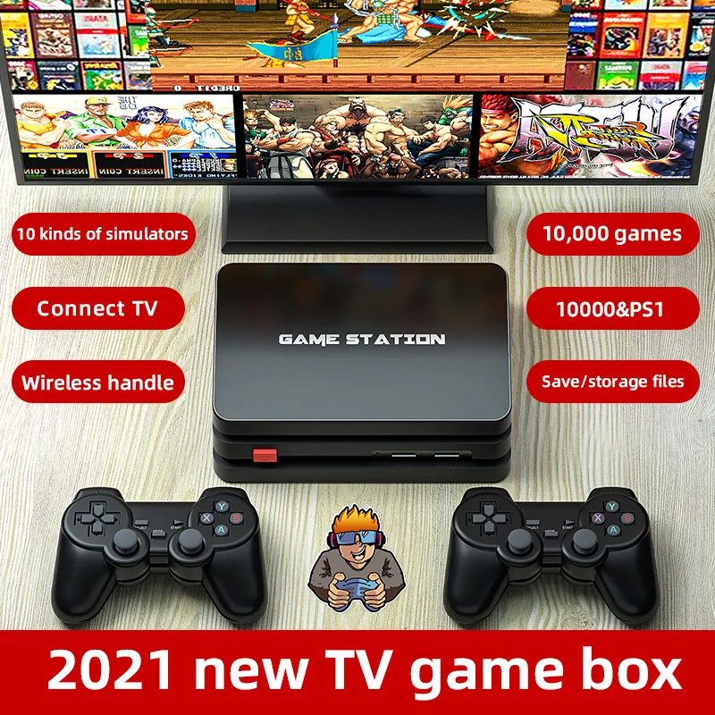 M8 Plus Retro Video Game Consoles Built-in 10000+ Games With Wireless Controller For PS1/GBA 
M8 Plus Retro Video Game Consoles Built-in 10000+ Games With Wireless Controller For PS1/GBA