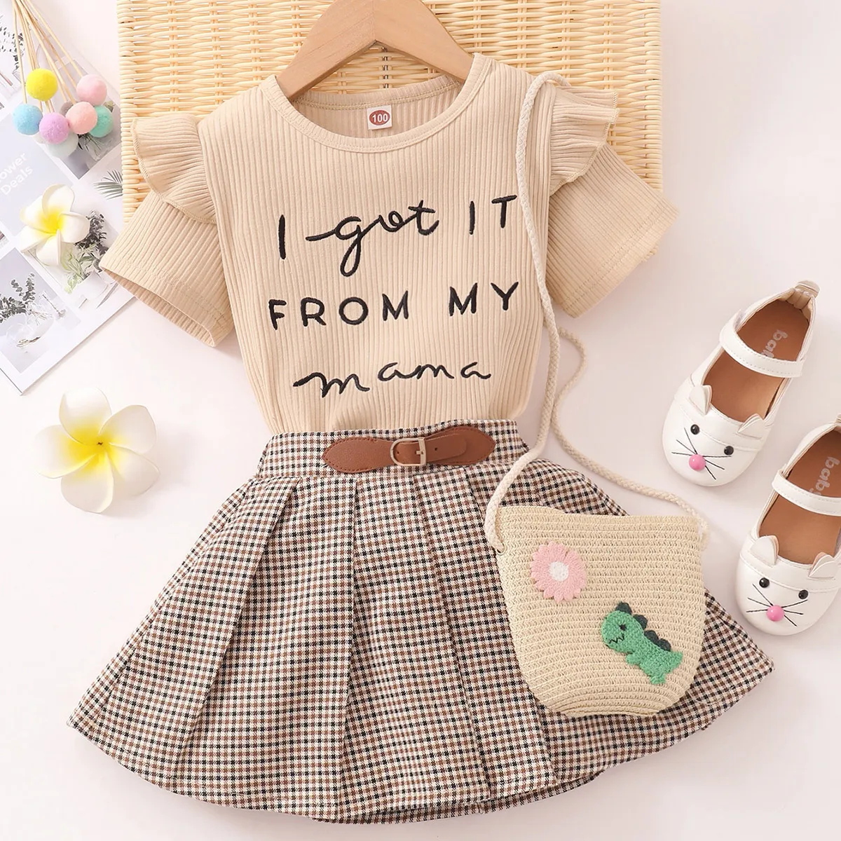 Toddler Girl Outfits Baby Girl Clothing Set Short Sleeve Shirt And Plaid Pleated Skirt Children 2Pcs Fashion Baby Girls Set
Toddler Girl Outfits Baby Girl Clothing Set Short Sleeve Shirt And Plaid Pleated Skirt Children 2Pcs Fashion Baby Girls Set