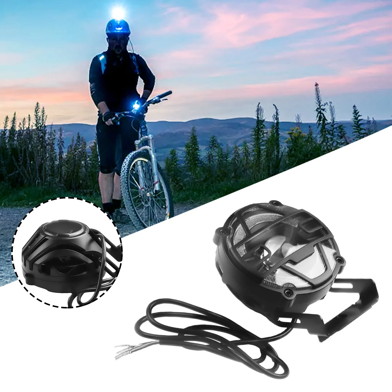 Bike Front Light Bicycle Headlight Replacement With Horn 36V48V Accessories Bicycle Cycling For-EBike Headlight
Bike Front Light Bicycle Headlight Replacement With Horn 36V48V Accessories Bicycle Cycling For-EBike Headlight