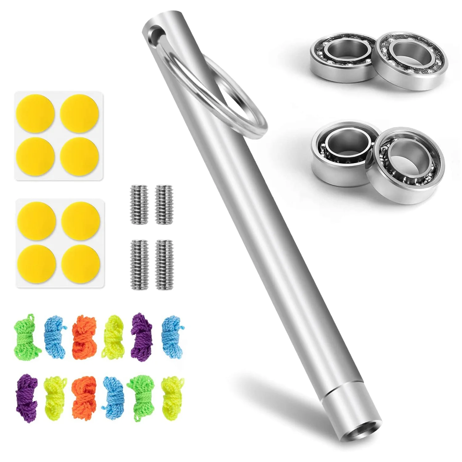 Yoyo Bearing Kit,12 Yoyo Strings,8 Silicone Pads,2 10 Ball Unresponsive Bearing,2 Narrow C Responsive Bearing,4Yoyo Axle
Yoyo Bearing Kit,12 Yoyo Strings,8 Silicone Pads,2 10 Ball Unresponsive Bearing,2 Narrow C Responsive Bearing,4Yoyo Axle