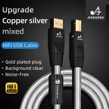 ATAUDIO Hifi USB Cable DAC A-B C-B C-C Digital AB Audio A To B High-end Type A To Type B Hifi USB OTG Typec Cable