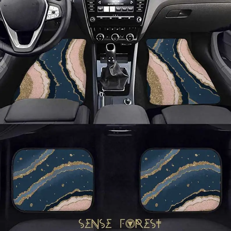 Pink Blue Gold Agate marbled Car floor mats, Cute Geode car decor mats, custom watercolor car accessories gift set, women car in
Pink Blue Gold Agate marbled Car floor mats, Cute Geode car decor mats, custom watercolor car accessories gift set, women car in
