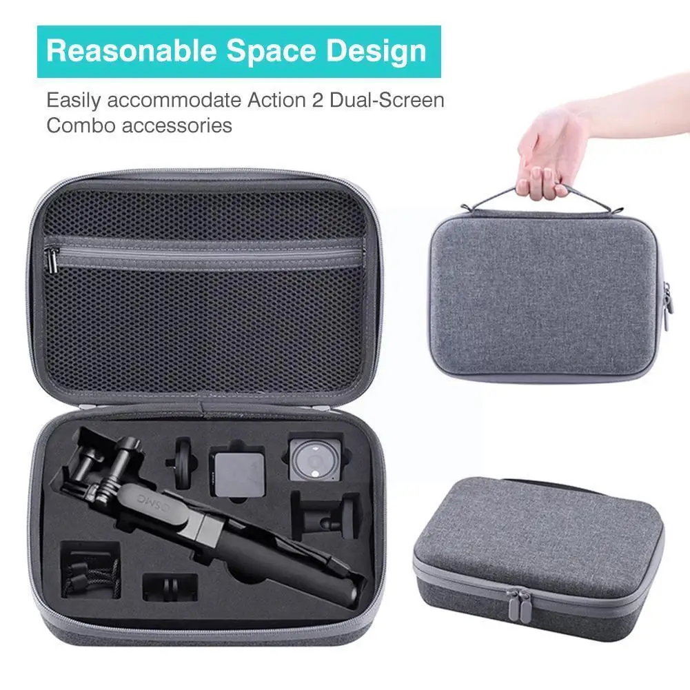 1pc Storage Bag For Action 2 Dual-screen Combo Carrying For 10/ Action 2 Mini Camera Accessories W8u4 
1pc Storage Bag For Action 2 Dual-screen Combo Carrying For 10/ Action 2 Mini Camera Accessories W8u4