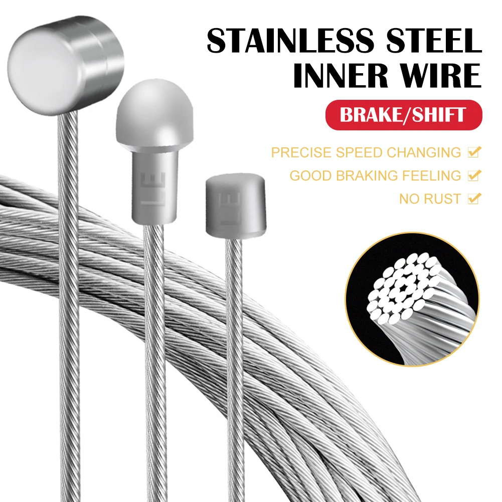 1.7/2.1M Bicycle Coated Brake/Shifting Cable Stainless Steel Front Rear Derailleur Brake Shifter Cable Inside Line Accessories
1.7/2.1M Bicycle Coated Brake/Shifting Cable Stainless Steel Front Rear Derailleur Brake Shifter Cable Inside Line Accessories