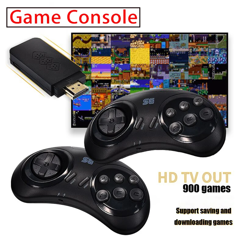 16-битная Ретро игровая консоль MD для Sega Genesis со встроенными 900 + классическими играми, беспроводной контроллер, геймпад, игровой плеер HD TV
16-битная Ретро игровая консоль MD для Sega Genesis со встроенными 900 + классическими играми, беспроводной контроллер, геймпад, игровой плеер HD TV
