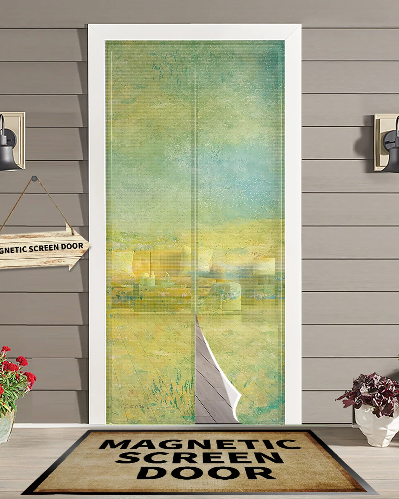 Abstract Watercolor Green Colored Anti Mosquito Gauze Door Curtain Magnetic Door Screen for Bedroom Summer Door Window Screens
Abstract Watercolor Green Colored Anti Mosquito Gauze Door Curtain Magnetic Door Screen for Bedroom Summer Door Window Screens