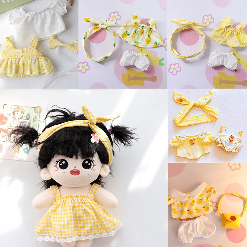 Yellow Series Kawaii Summer Style Skirt Cartoon Uniforms Gauze Skirt Non-attribute Doll Replacement Toy for 20cm Idol Doll Star
Yellow Series Kawaii Summer Style Skirt Cartoon Uniforms Gauze Skirt Non-attribute Doll Replacement Toy for 20cm Idol Doll Star