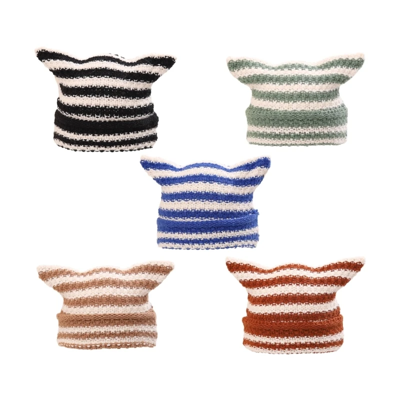 Striped Cat Ear Hat Baby Bonnet Cap for Boy Girl Newborn Crochet Knitted Hat DropShipping
Striped Cat Ear Hat Baby Bonnet Cap for Boy Girl Newborn Crochet Knitted Hat DropShipping