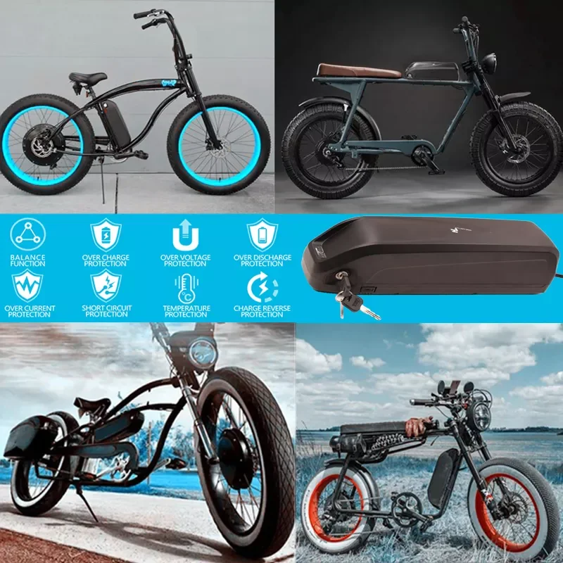 Electric Bicycle Hailong Battery 36V 48V 52V Battery 17Ah 20Ah 30Ah 500W 750W 1000W 1500W BBS02 BBS03 BBSHD 18650
Electric Bicycle Hailong Battery 36V 48V 52V Battery 17Ah 20Ah 30Ah 500W 750W 1000W 1500W BBS02 BBS03 BBSHD 18650