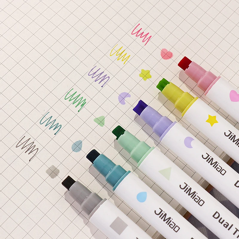 1/6pcs Dual Tips Stamp Marker Pen Set Color Highlighter Spot Liner Drawing Paint Art Office School Stationery Gifts For Children
1/6pcs Dual Tips Stamp Marker Pen Set Color Highlighter Spot Liner Drawing Paint Art Office School Stationery Gifts For Children