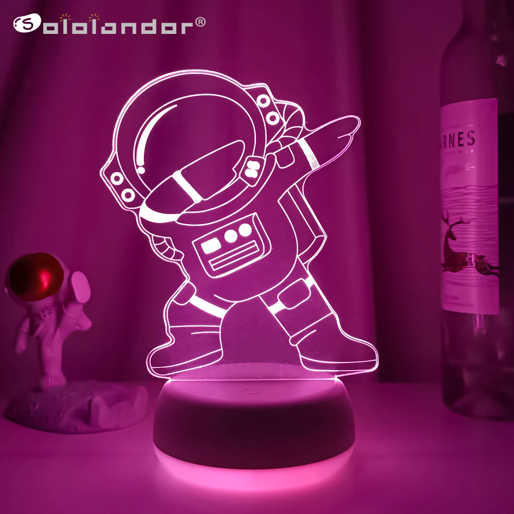 3d Led Night Light Astronaut Figure Desk Lamp for Kids Bedroom Decor Table Lamp Children Projection Light Aerospace Gift Lantern
3d Led Night Light Astronaut Figure Desk Lamp for Kids Bedroom Decor Table Lamp Children Projection Light Aerospace Gift Lantern