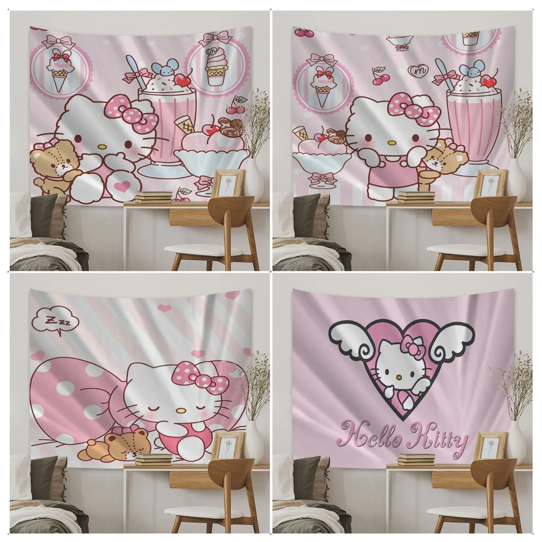 BANDAI Hello Kitty Colorful Tapestry Wall Hanging Wall Hanging Decoration Household Decor Blanket
BANDAI Hello Kitty Colorful Tapestry Wall Hanging Wall Hanging Decoration Household Decor Blanket