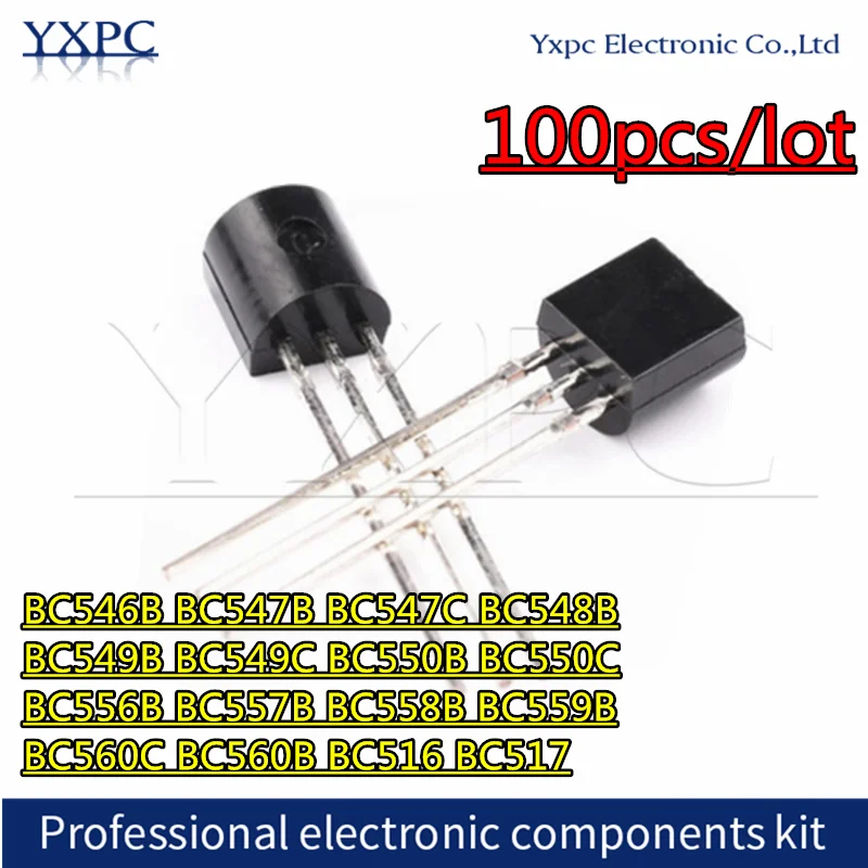 100pcs BC546B BC547B BC547C BC548B BC549B BC549C BC550B BC550C BC556B BC557B BC558B BC559B BC560C BC560B BC516 BC517 BC547 TO-92
100pcs BC546B BC547B BC547C BC548B BC549B BC549C BC550B BC550C BC556B BC557B BC558B BC559B BC560C BC560B BC516 BC517 BC547 TO-92