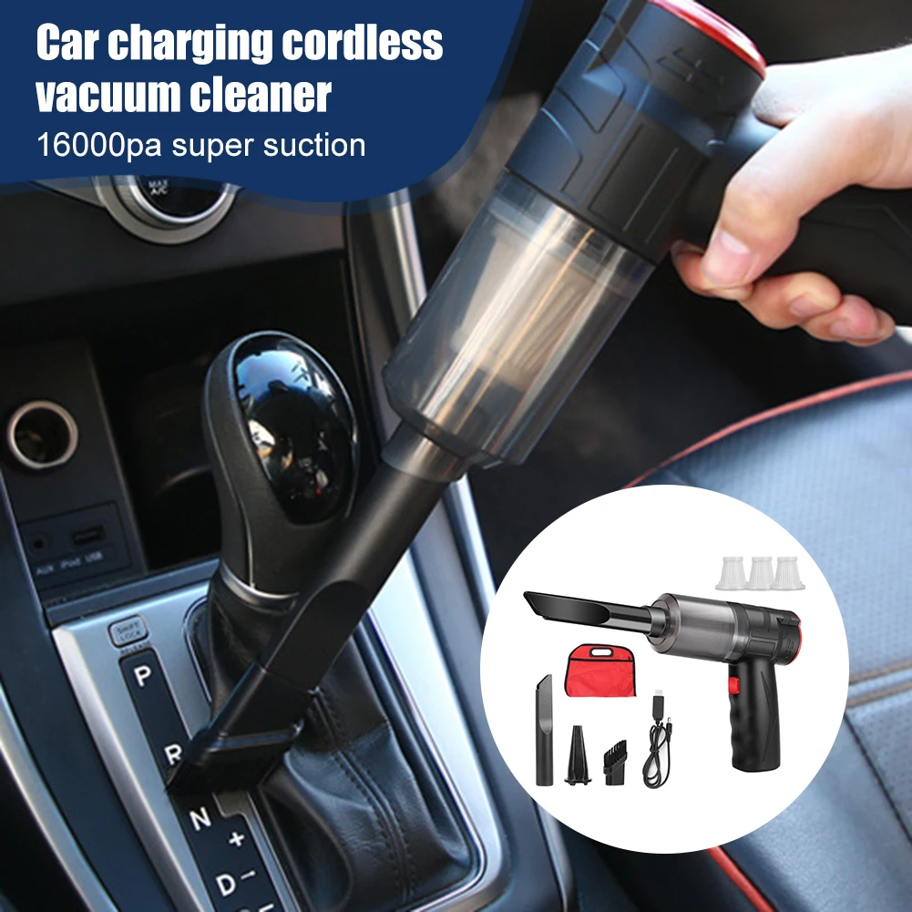 16000PA Wireless Car Handheld Vacuum Cleaner Portable Powerful Suction Wet And Dry Smart Cordless Interior Accessories For Home
16000PA Wireless Car Handheld Vacuum Cleaner Portable Powerful Suction Wet And Dry Smart Cordless Interior Accessories For Home