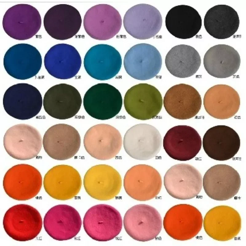 New in France Artist Beret Solid Color Flat Cap Women Vintage Wool Berets Hat Bonnet Caps Casquette Female Painter Warm Winter C
New in France Artist Beret Solid Color Flat Cap Women Vintage Wool Berets Hat Bonnet Caps Casquette Female Painter Warm Winter C