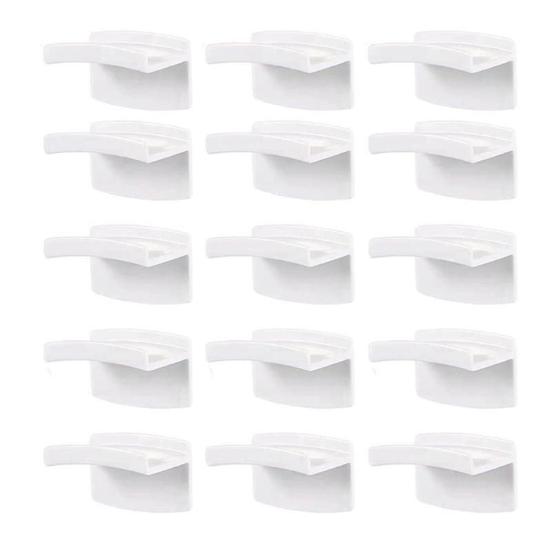 Adhesive Hat Hooks For Wall (15-Pack) - Minimalist Hat Rack Design, No Drilling, Strong Hold Hat Hangers, White
Adhesive Hat Hooks For Wall (15-Pack) - Minimalist Hat Rack Design, No Drilling, Strong Hold Hat Hangers, White