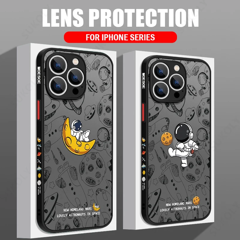 Matte Astronaut Case For iPhone 14 13 12 Pro Max 11 Shockproof Cartoon Pattern Acrylic Hard Phone Cover For iPhone 14 13 Pro Max
Matte Astronaut Case For iPhone 14 13 12 Pro Max 11 Shockproof Cartoon Pattern Acrylic Hard Phone Cover For iPhone 14 13 Pro Max