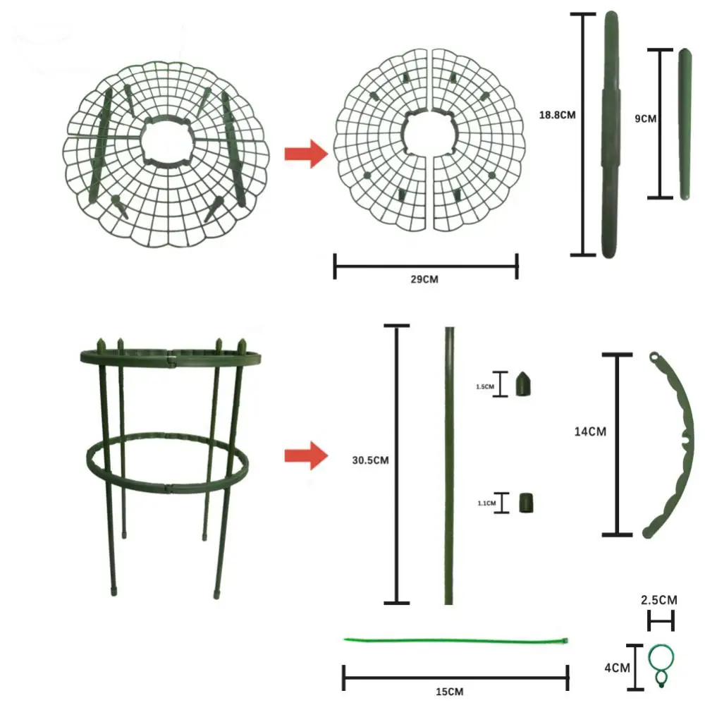 Plants Fixing Rod Stackable Weathering Resistance Long-lasting Sturdy Grow Straightly Healthily Vegetables Plant Trellis Round
Plants Fixing Rod Stackable Weathering Resistance Long-lasting Sturdy Grow Straightly Healthily Vegetables Plant Trellis Round