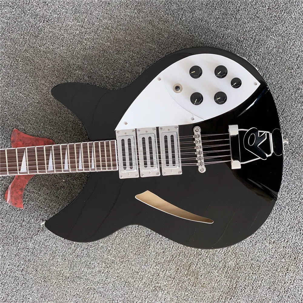 Электрическая гитара 360 / 12 струн, черная краска, вилка для настройки красного сандалового дерева, отверстие для капли воды, пустая гитара с п... 
Электрическая гитара 360 / 12 струн, черная краска, вилка для настройки красного сандалового дерева, отверстие для капли воды, пустая гитара с п...