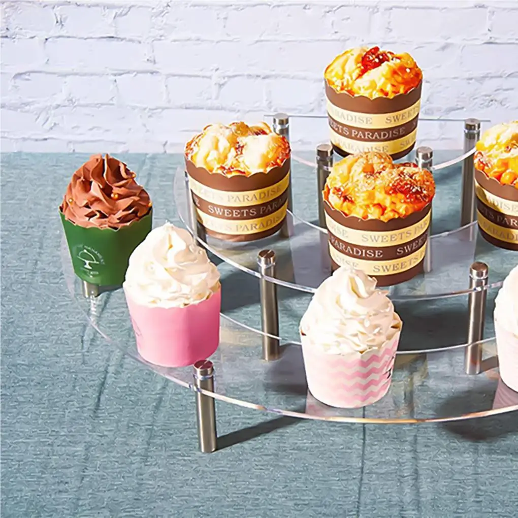 1 Set Display Stands Acrylic Upgraded Structure 3-Layers Semicircle Round Shaped Dessert Rack Removable Snack Storage Holder
1 Set Display Stands Acrylic Upgraded Structure 3-Layers Semicircle Round Shaped Dessert Rack Removable Snack Storage Holder