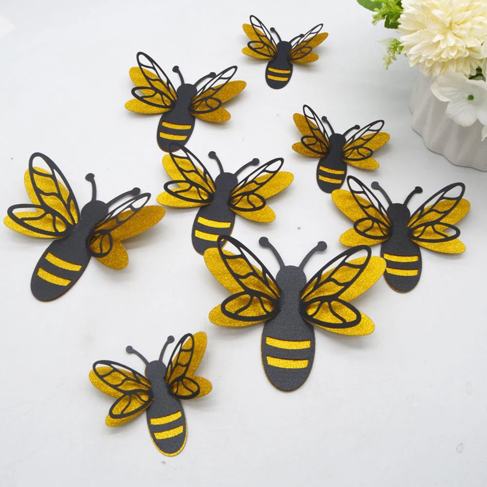 12pcs Hollow 3D Bee Butterfly Wall Sticker For Wedding Decoration Living Room Window Home Decor For Wedding Decor Bee Stickers
12pcs Hollow 3D Bee Butterfly Wall Sticker For Wedding Decoration Living Room Window Home Decor For Wedding Decor Bee Stickers