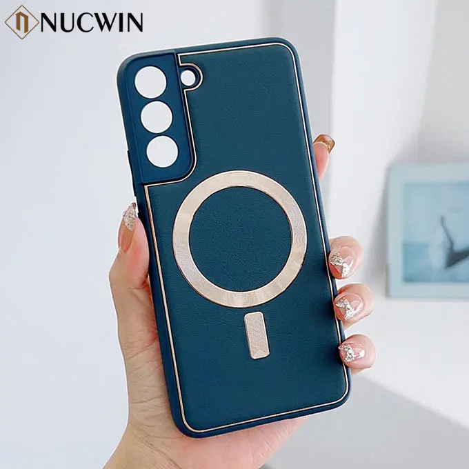 Роскошный Магнитный кожаный чехол для Samsung Galaxy S22, противоударный чехол Magsafing с беспроводной зарядкой для Samsung Galaxy S22
Роскошный Магнитный кожаный чехол для Samsung Galaxy S22, противоударный чехол Magsafing с беспроводной зарядкой для Samsung Galaxy S22