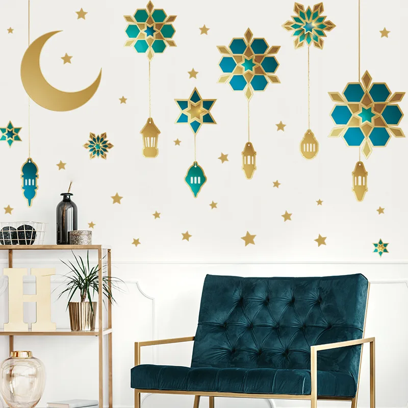 Ramadan Lamp Hanging Star Moon Castle Wallpaper Bedroom Porch Middle East Home Wall Decoration Wall Stickers Self-Adhesive
Ramadan Lamp Hanging Star Moon Castle Wallpaper Bedroom Porch Middle East Home Wall Decoration Wall Stickers Self-Adhesive