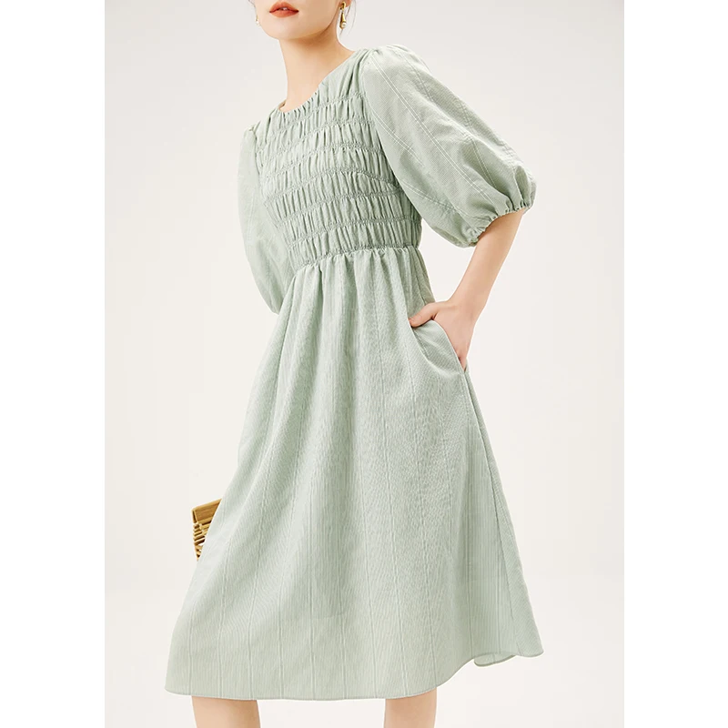 Summer 2022 High Quality Designer Dresses for Women Vintage A-LINE Mid-Calf O-Neck Empire Korean Dress Short Sleeve
Summer 2022 High Quality Designer Dresses for Women Vintage A-LINE Mid-Calf O-Neck Empire Korean Dress Short Sleeve