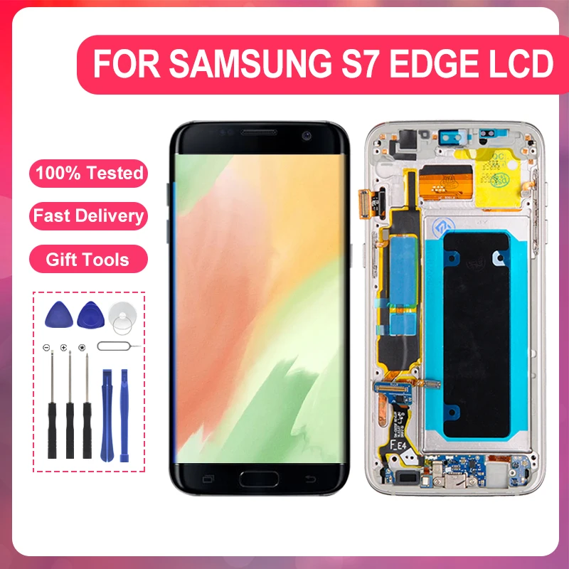 ЖК-дисплей G935 для Samsung Galaxy S7 Edge с сенсорным экраном 5,5 дюйма и дигитайзером в сборе, бесплатная доставка, с инструментами, 1 шт.
ЖК-дисплей G935 для Samsung Galaxy S7 Edge с сенсорным экраном 5,5 дюйма и дигитайзером в сборе, бесплатная доставка, с инструментами, 1 шт.