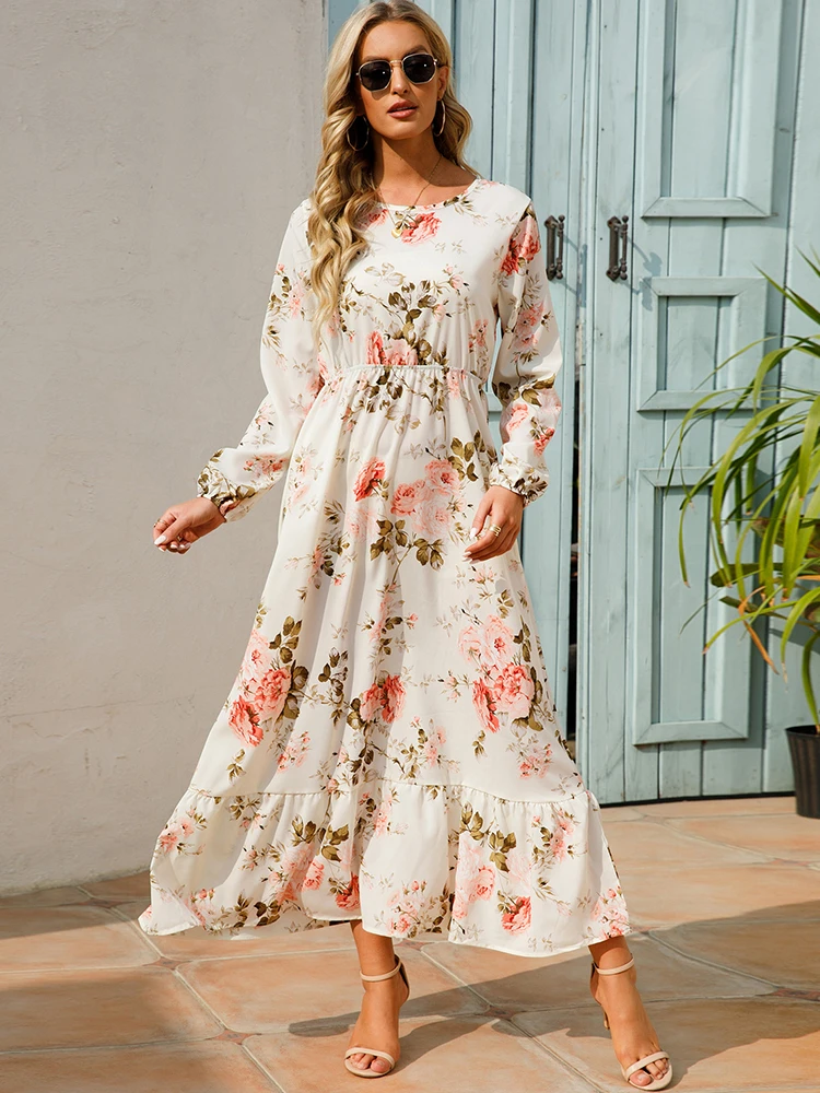 2022 Sping Bohemian Maxi Dress For Women Casual Long Sleeve High Waist Beach Party Woman Chiffon Dresses Floral Vestidoes Mujer
2022 Sping Bohemian Maxi Dress For Women Casual Long Sleeve High Waist Beach Party Woman Chiffon Dresses Floral Vestidoes Mujer