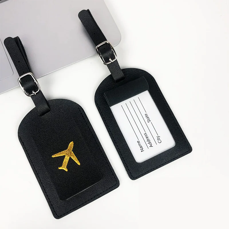 Portable 1PC PU Leather Luggage Tag Suitcase Identifier Label Baggage Boarding Bag Tag Name ID Address Holder Travel Accessories
Portable 1PC PU Leather Luggage Tag Suitcase Identifier Label Baggage Boarding Bag Tag Name ID Address Holder Travel Accessories